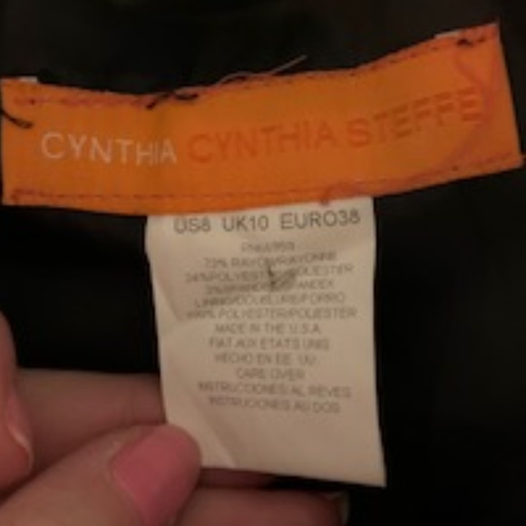 Cynthia Steffe Silver Studded Skirt - Size 8 - Picture 3 of 5